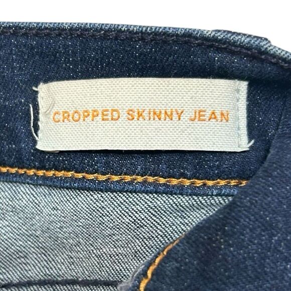 Tory Burch Cropped Skinny Denim Slim Medium Wash Jeans Womens Size 28 Blue - Picture 5 of 8